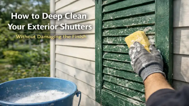 How to Deep Clean Your Exterior Shutters Without Damaging the Finish